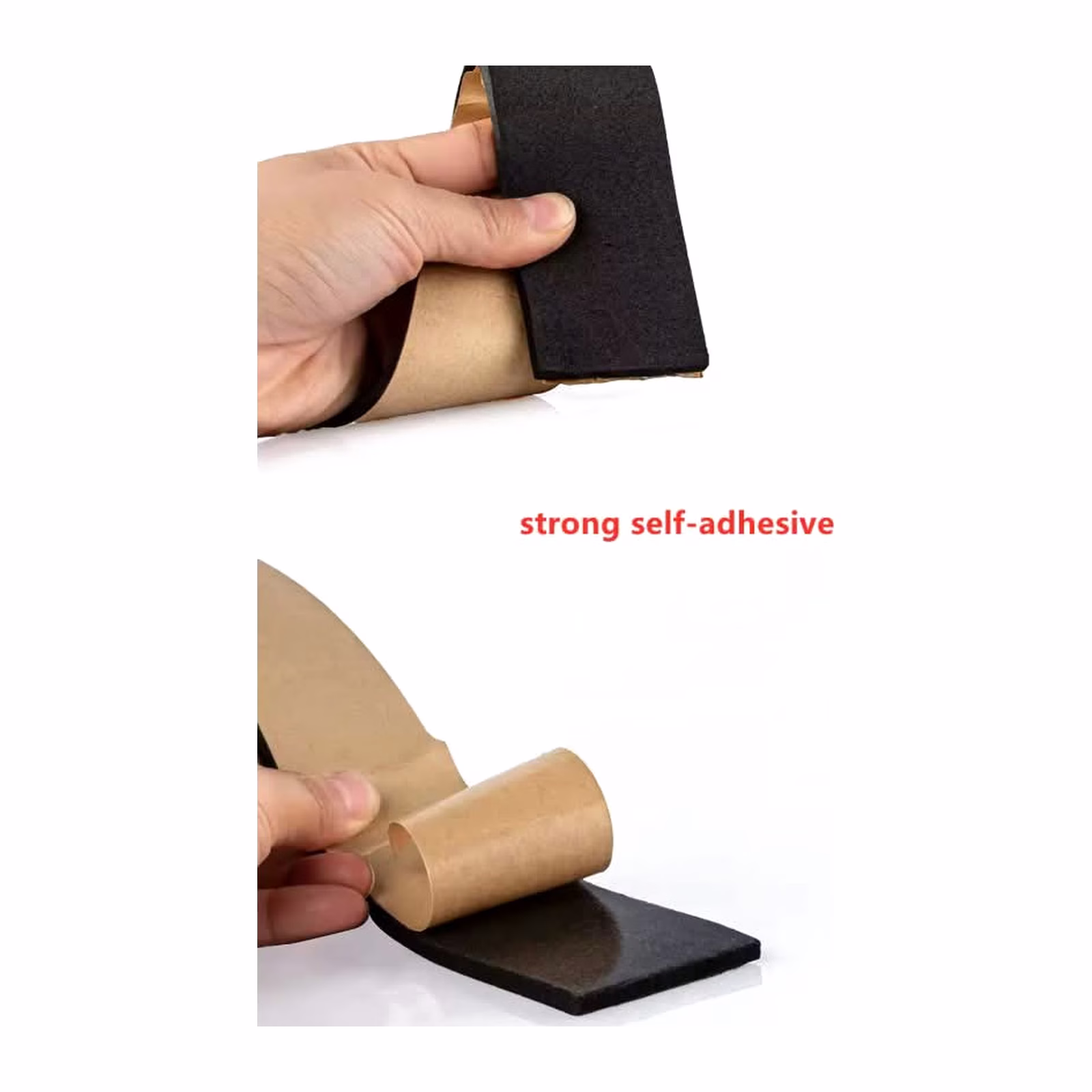 Self Adhesive Sponge Seal Strip Black EPDM